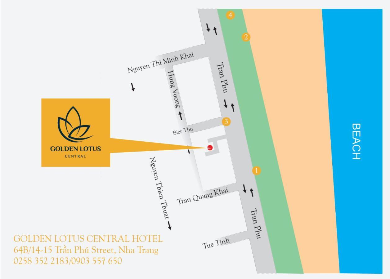 Golden Lotus Central Hotel Nha Trang Bagian luar foto